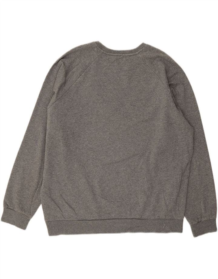 UNDER ARMOUR Masculino solto ajuste moletom jumper grande algodão cinza
