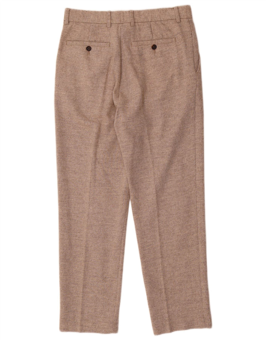 Zara Calça feminina reta de terno pequeno W28 L29 bege