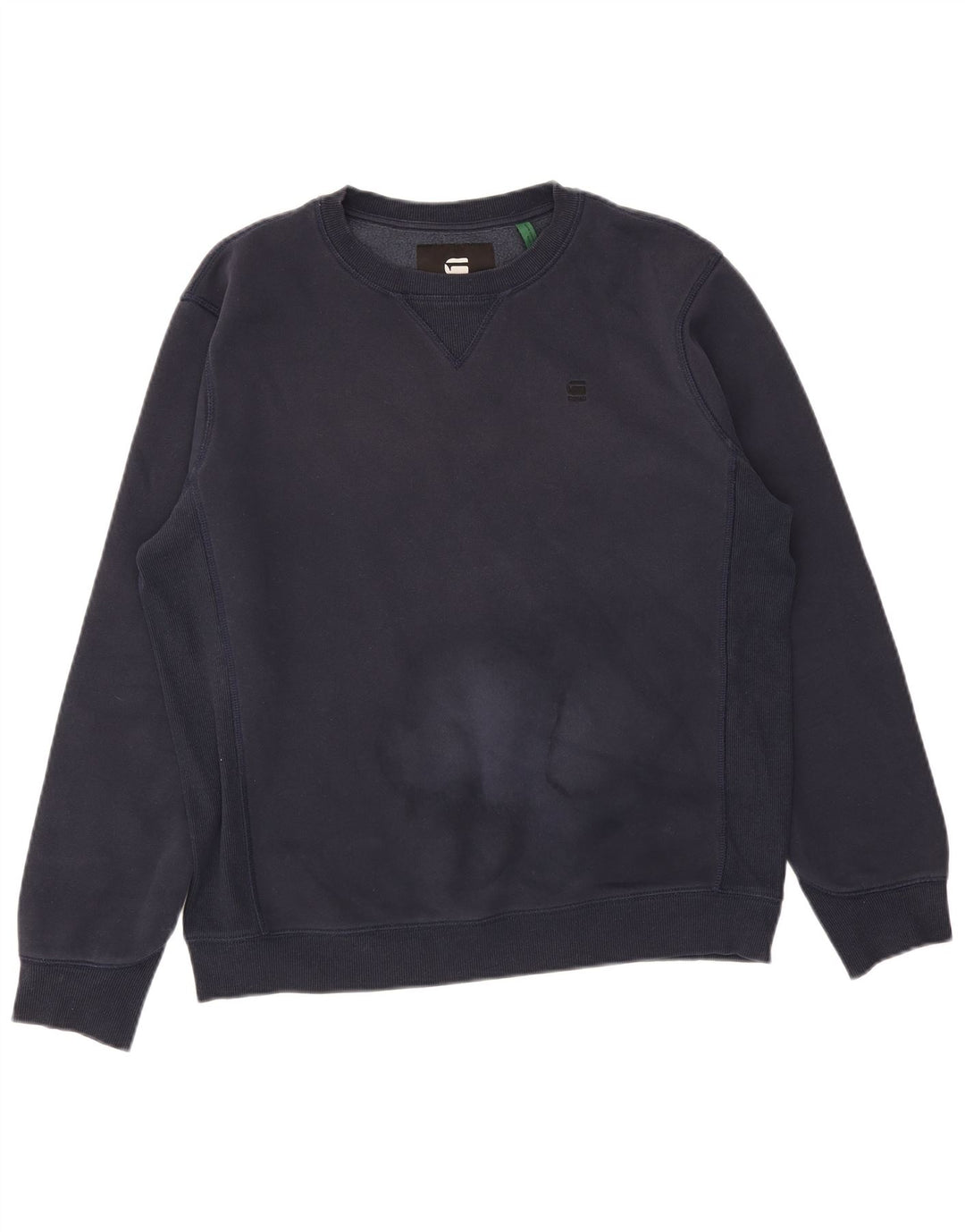G-Star moletom masculino jumper grande algodão azul marinho