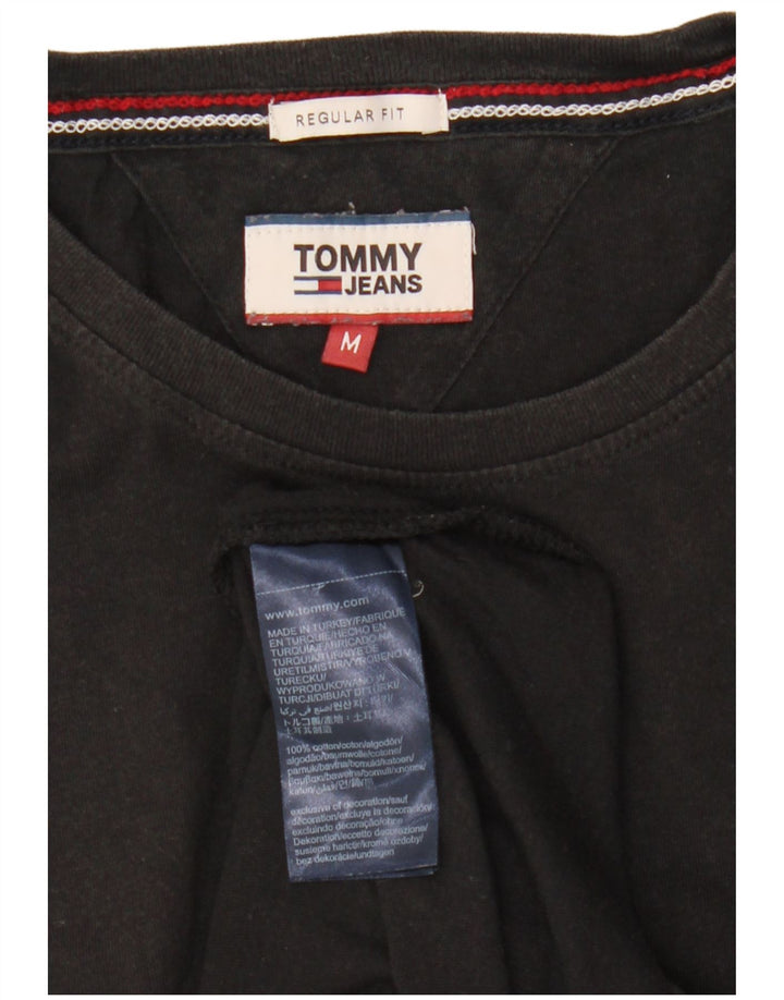 Camiseta masculina Tommy Hilfiger Regular Fit Top Médio Algodão Preto