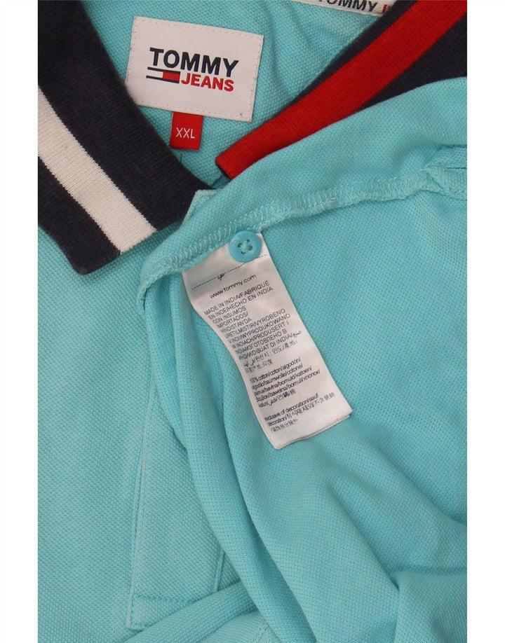 Camisa polo masculina TOMMY HILFIGER 2XL algodão azul