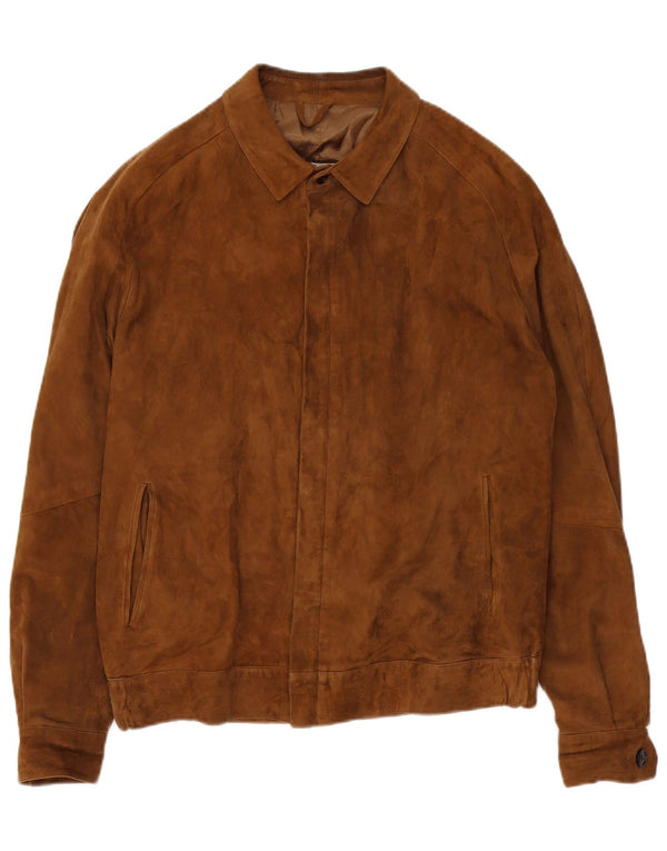 Jaqueta masculina de camurça VINTAGE UK 38 bege médio