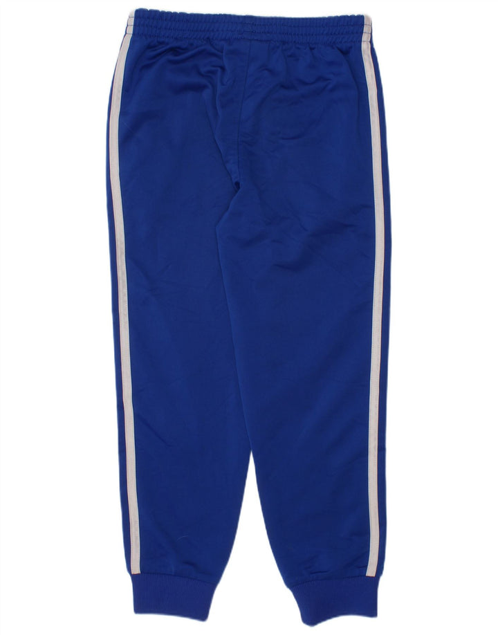 Adidas meninos calças de treino joggers 5-6 anos azul poliéster