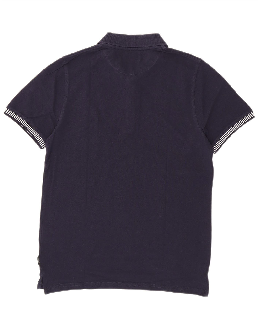 Camisa polo masculina LIU JO de algodão azul marinho médio