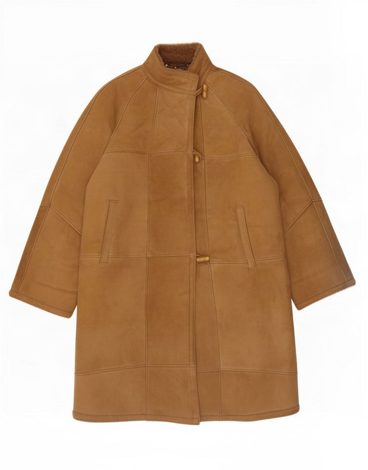 Casaco feminino Lorenz Shearling IT 42 marrom médio