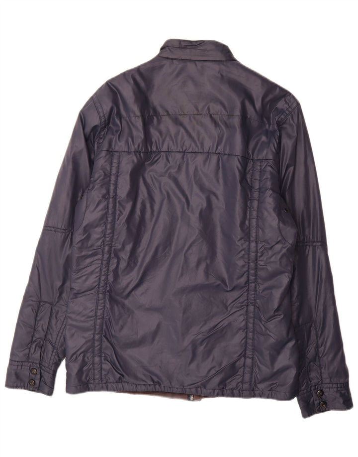 Jaqueta acolchoada masculina G-Star UK 40 grande poliamida azul marinho