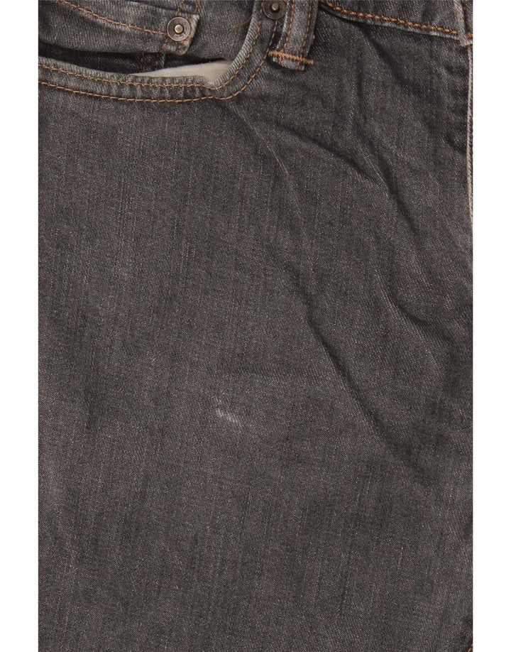 Levi's Masculino 504 Straight Jeans W32 L30 Cinza Algodão