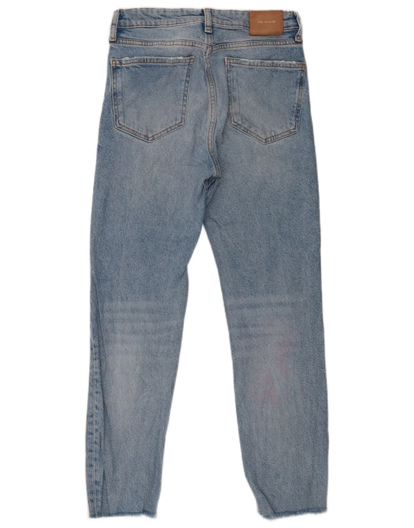 Zara Jeans Slim Feminino EU 36 XS W26 L27 Azul Algodão