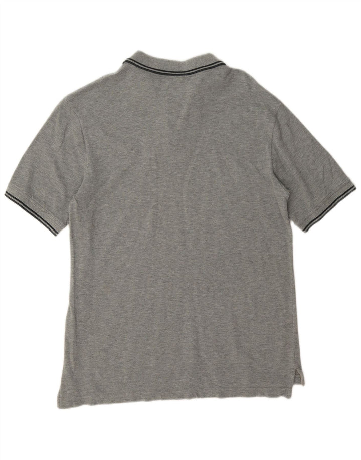 Camisa polo masculina Champion grande listrada cinza