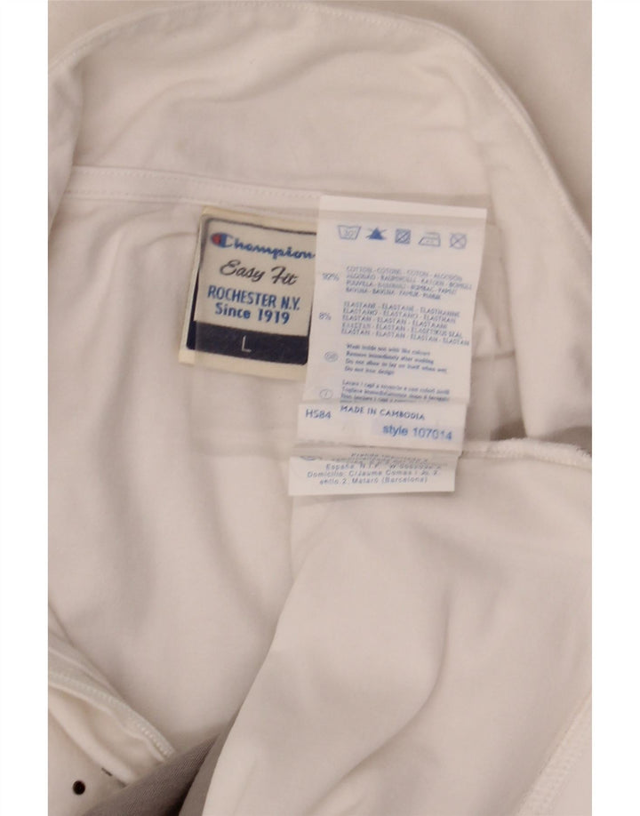 CHAMPION Jaqueta feminina de treino gráfico Easy Fit UK 16 grande branca