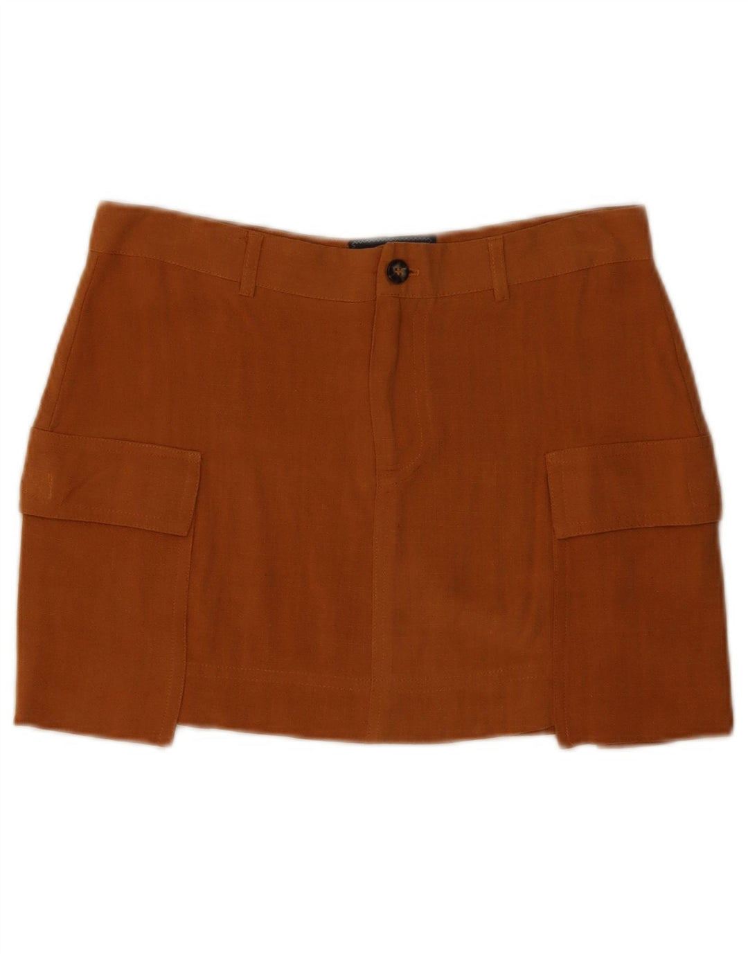 URBAN OUTFITTERS Mini saia cargo feminina pequena W30 marrom viscose