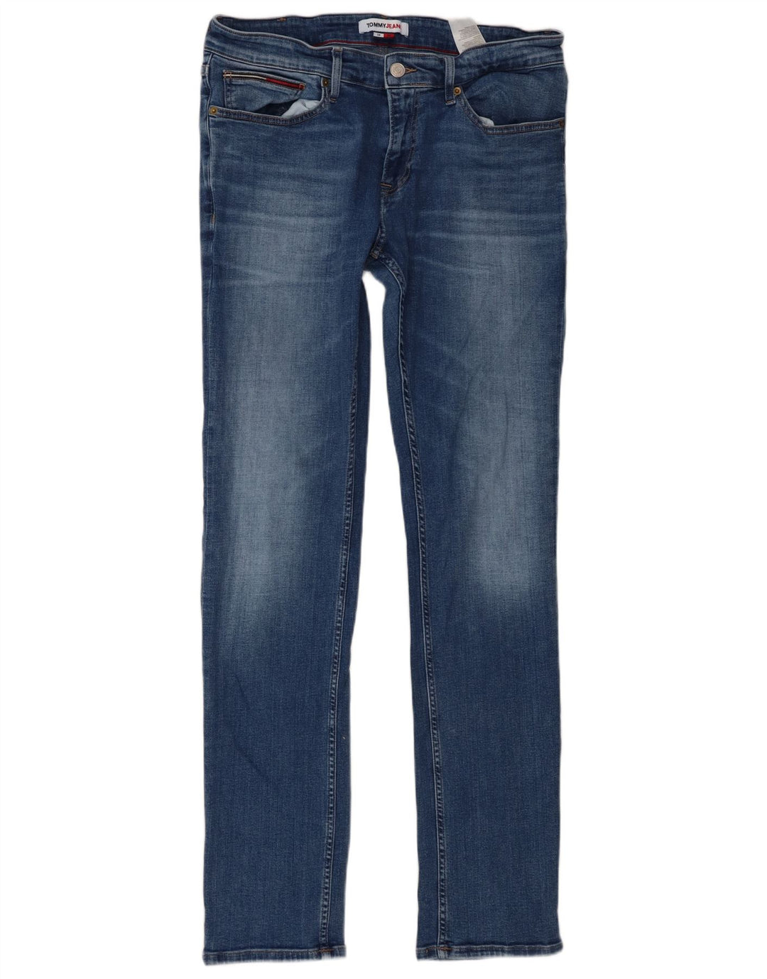 Tommy Hilfiger Masculino Slim Jeans W34 L34 Azul Algodão