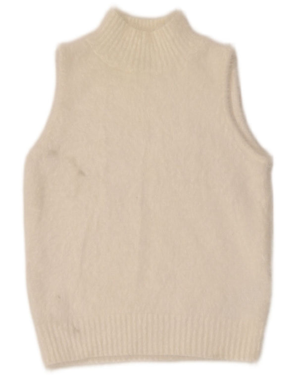 Guess Womens Vest Tank Top UK 12 Médio Branco Poliamida
