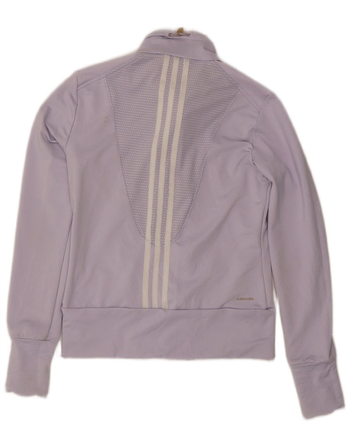 Adidas Womens Clima 365 Tracksuit Top Jacket UK 12 Médio Roxo Poliéster