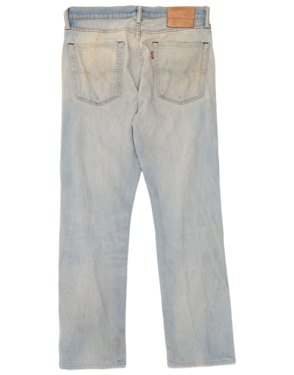 Levi's Mens 513 Slim Straight Jeans W31 L28 Blue Cotton