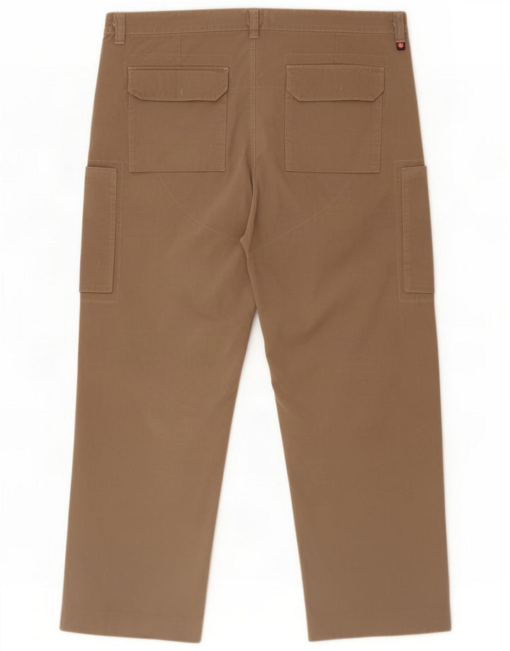Murphy & Nye Mens Straight Cargo Calças W42 L32 Bege