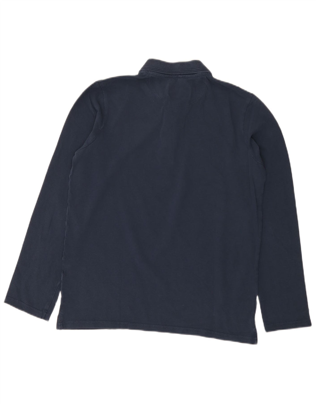 Camisa polo masculina regular de manga comprida Carrera médio algodão azul marinho