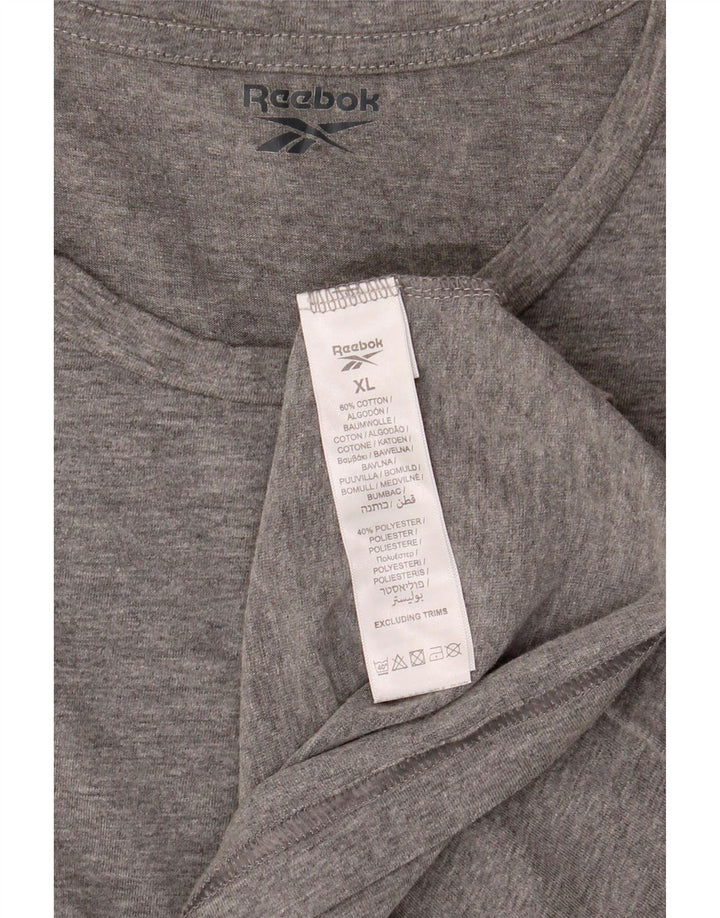 REEBOK Womens T-Shirt Top UK 18 XL Grey Cotton Vintage Reebok and Second-Hand Reebok from Messina Hembry 