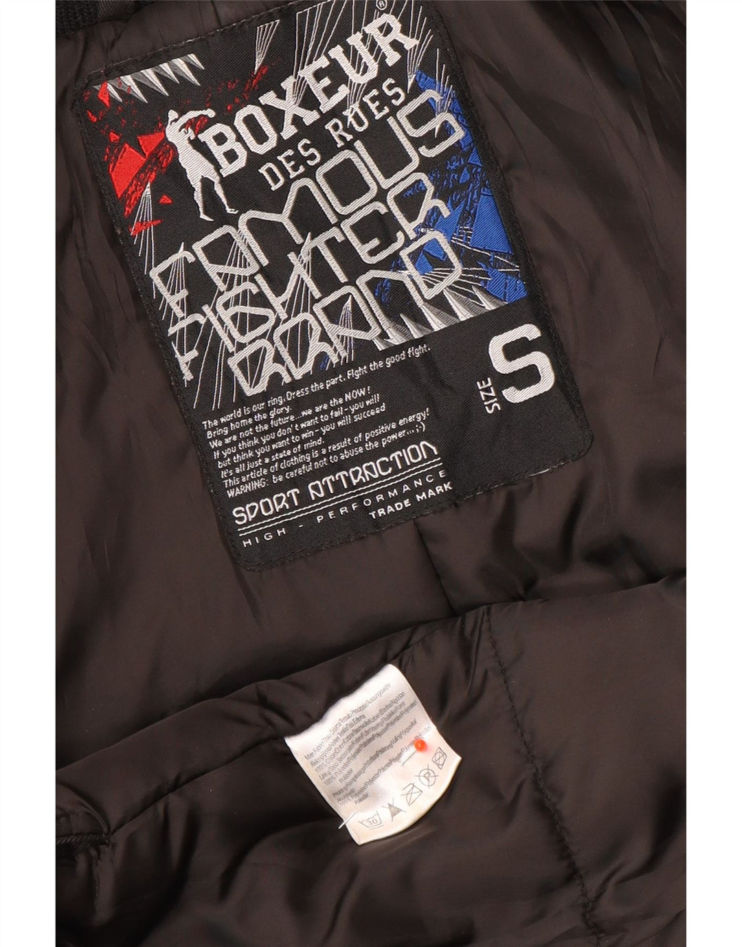 Jaqueta utilitária masculina Boxeur Des Rues UK 36 poliéster preto pequeno