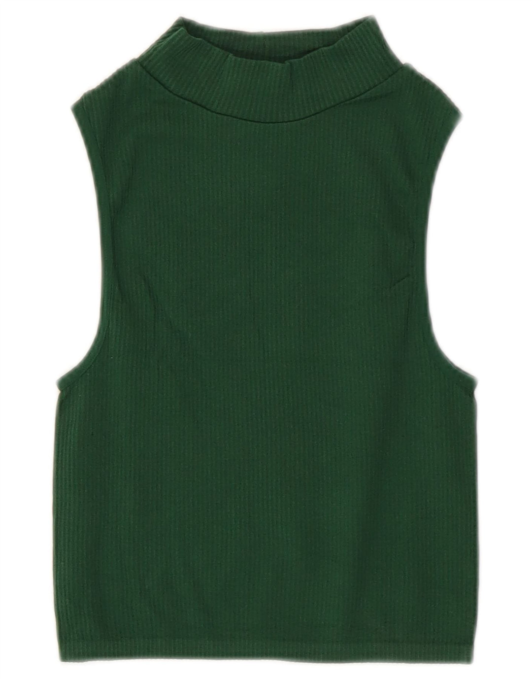 Zara Womens Crop Vest Top UK 4 XS Verde