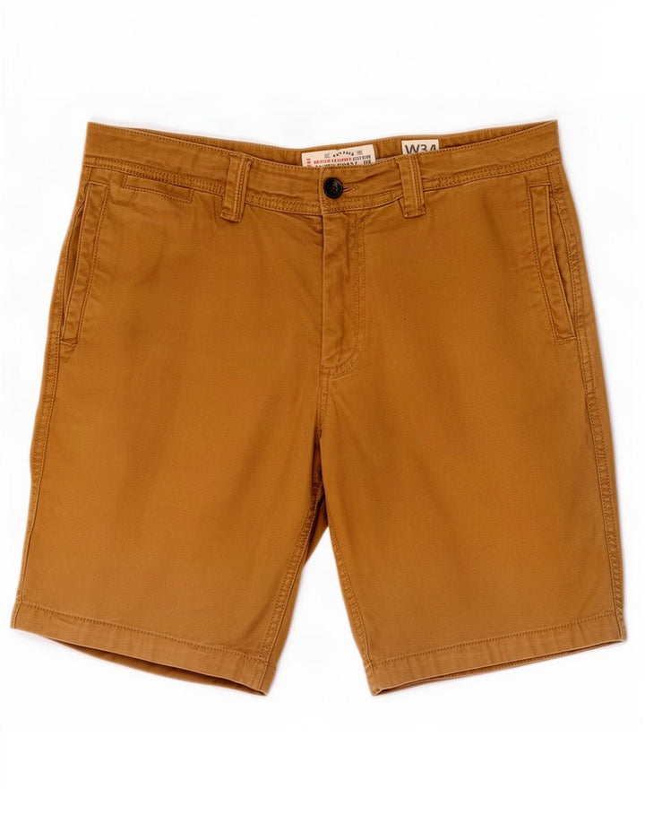 Shorts Chino Masculino Fat Face W34 Algodão Bege Grande