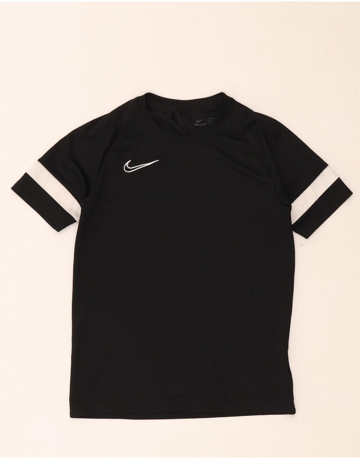 Camiseta NIKE Boys Dri Fit Top 12-13 anos grande bloco colorido preto