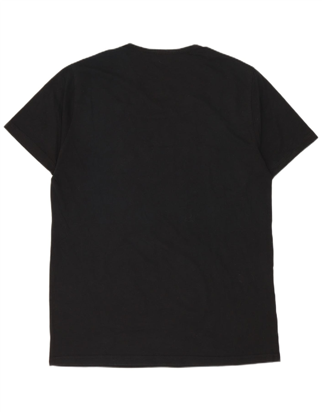 CALVIN KLEIN Mens Graphic T-Shirt Top Large Black Cotton