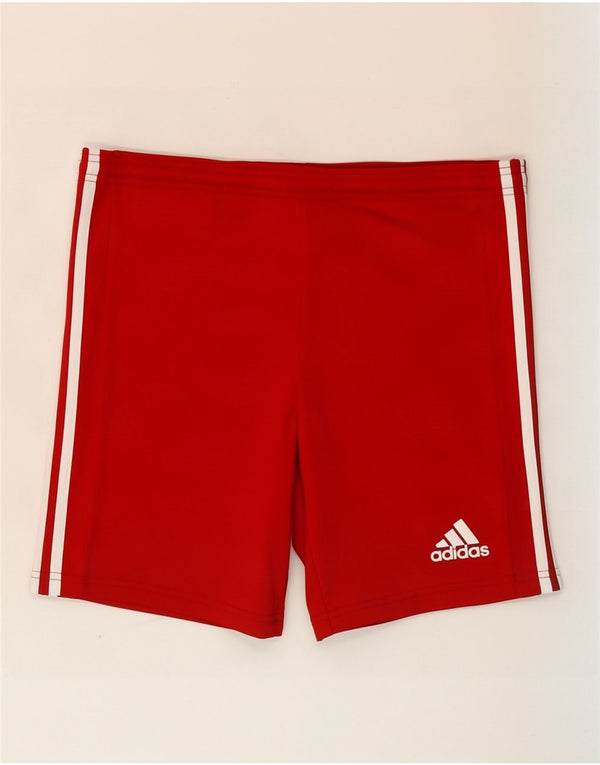 Shorts esportivos Adidas meninos 13-14 anos poliéster vermelho