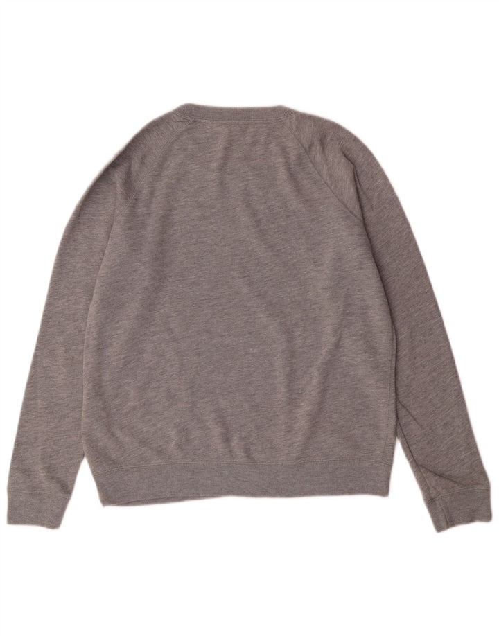 JACK WILLS moletom feminino jumper UK 12 algodão cinza médio