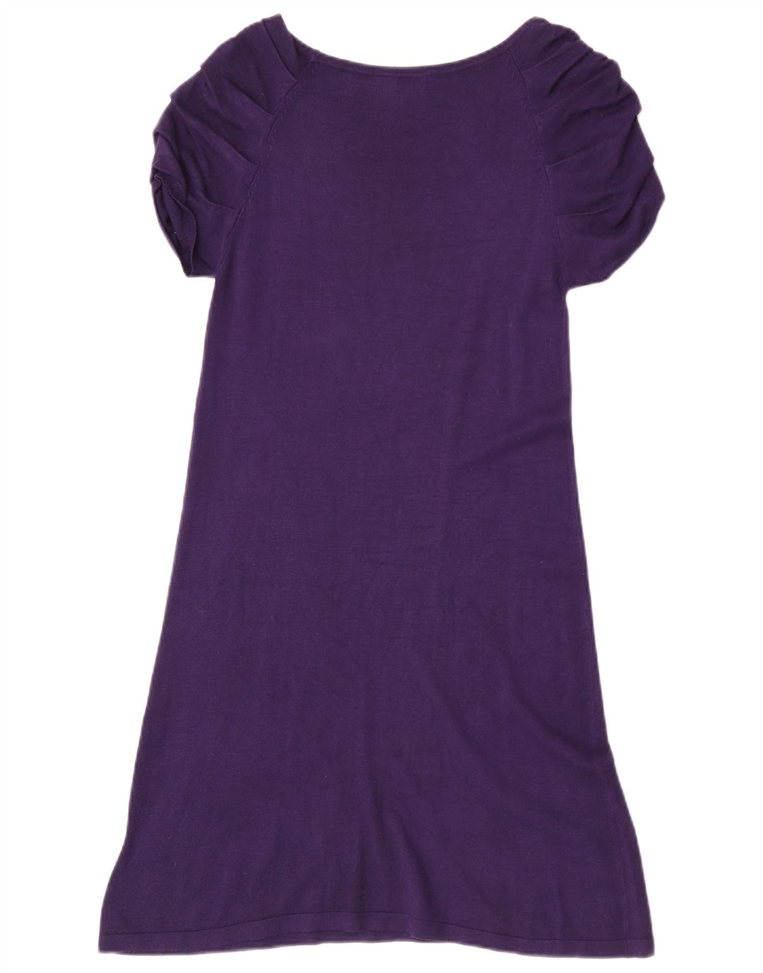 Vestido feminino evasê Phase Eight Reino Unido 10 viscose roxa pequena