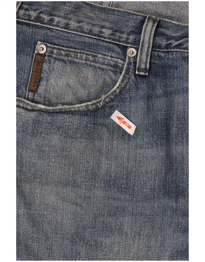 Calça jeans reta masculina Armani W36 L34 algodão azul