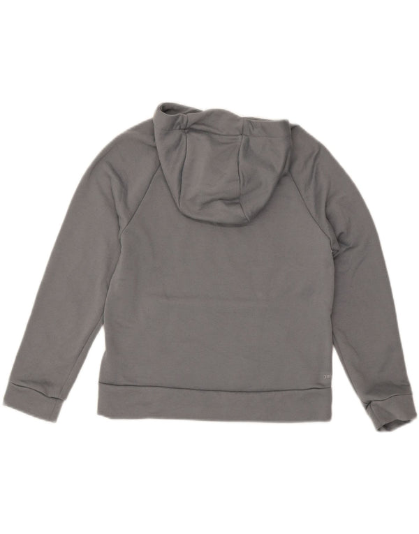 Jumper com capuz gráfico Nike Boys Dri Fit 10-11 anos cinza médio bloco colorido