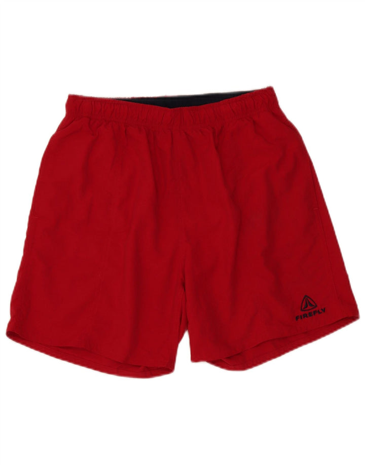 Shorts de natação masculino Firefly médio vermelho nylon