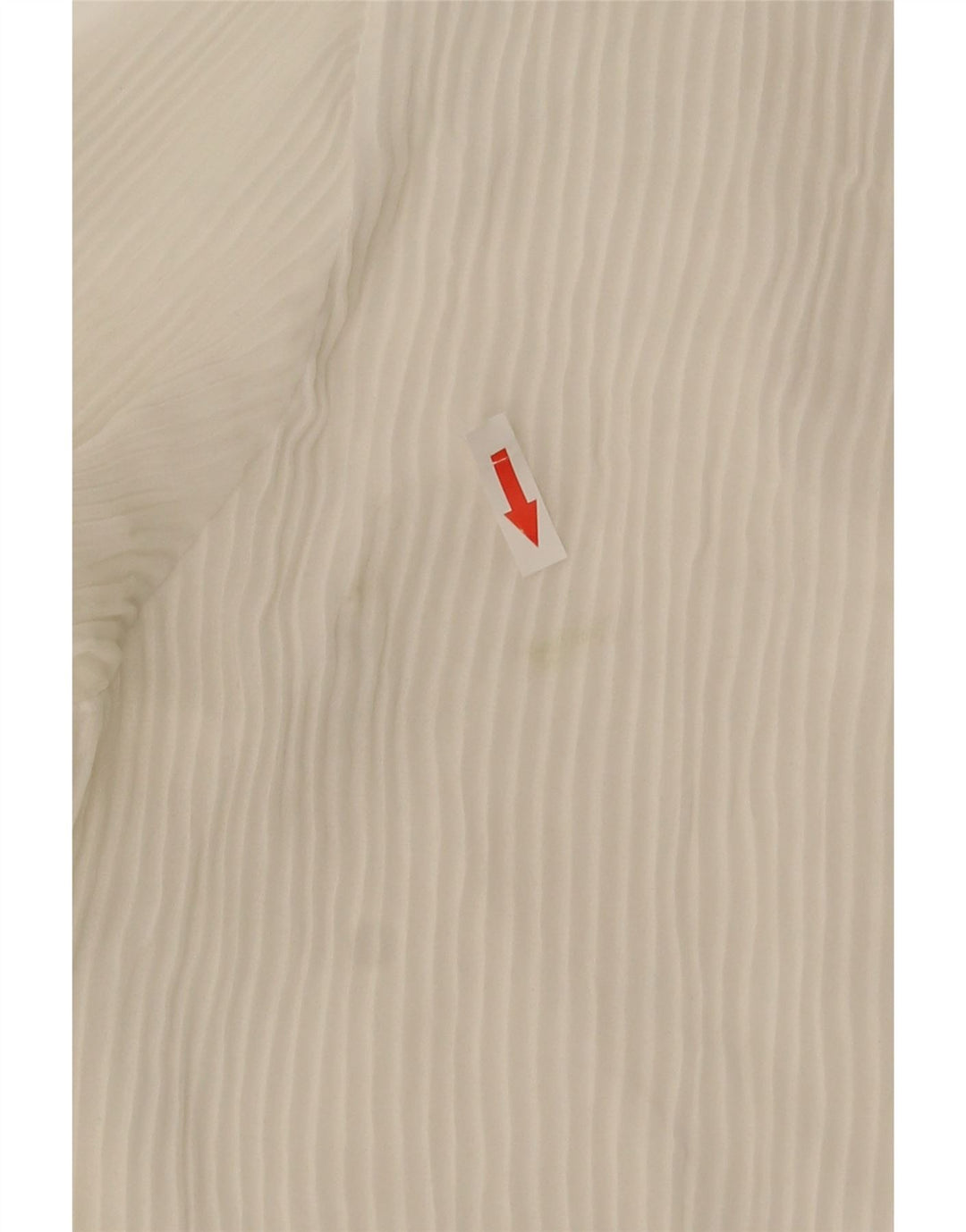 Blusa camisa feminina Zara UK 10 pequena poliéster branco