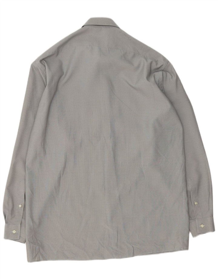 Camisa masculina Cerruti 1881 tamanho 40 15 1/2 poliéster cinza médio