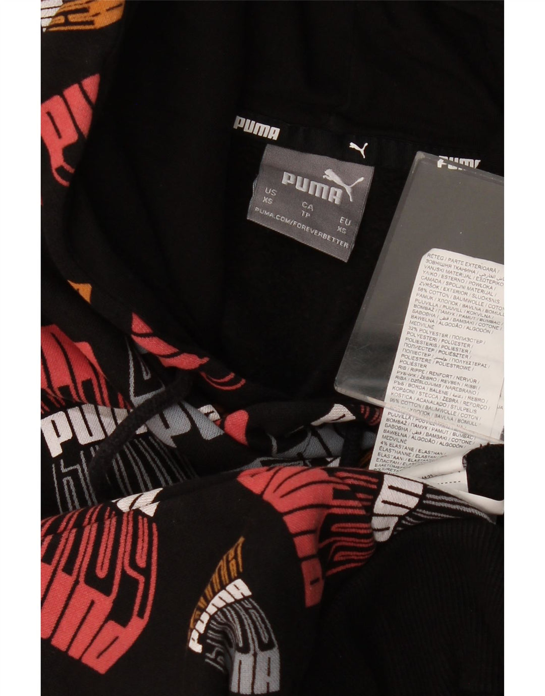 PUMA Mens Graphic Hoodie Jumper XS Algodão Multicolorido