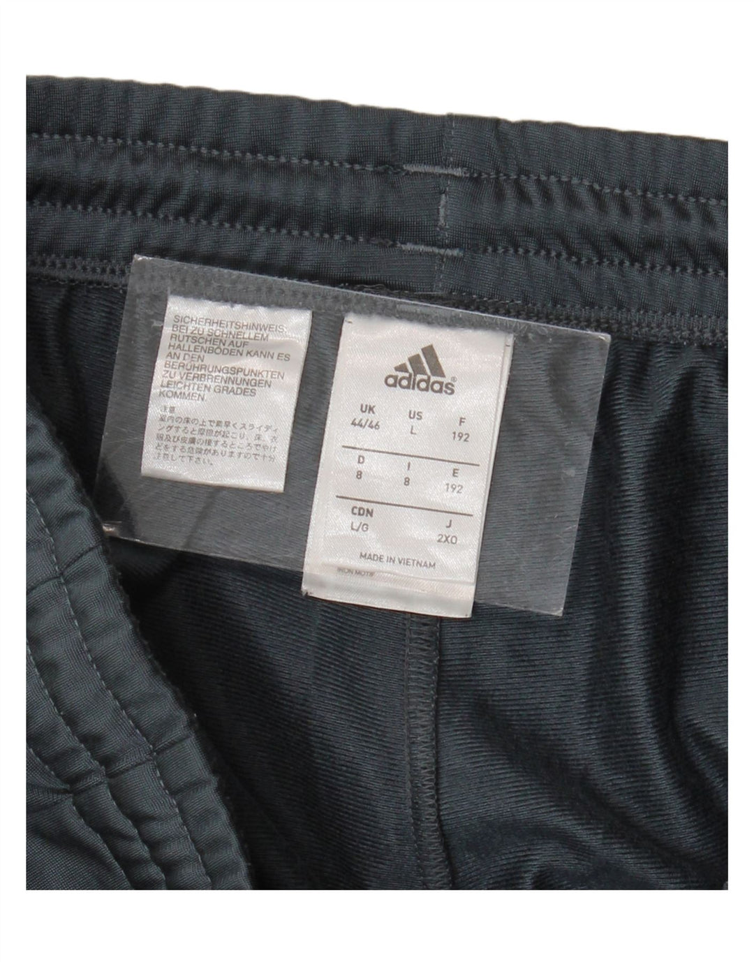 ADIDAS Calças de treino masculinas Joggers UK 44/46 Grande Cinza Poliéster