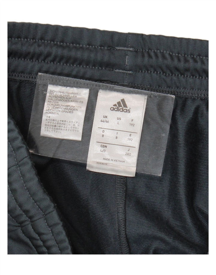 ADIDAS Calças de treino masculinas Joggers UK 44/46 Grande Cinza Poliéster