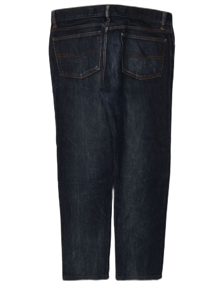 DIESEL Masculino Slim Jeans W34 L27 Azul Marinho Algodão