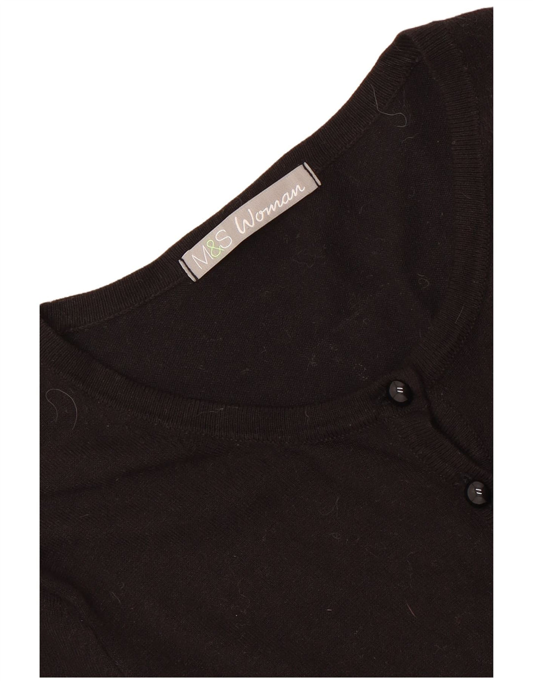 Suéter cardigã feminino Marks & Spencer Reino Unido 8 pequeno preto