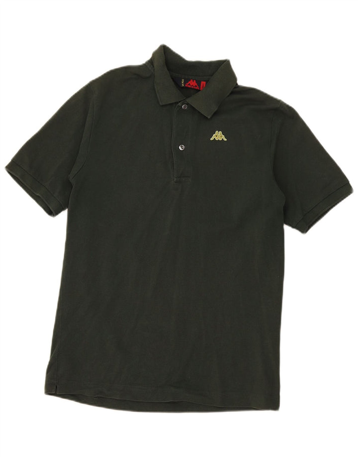 Camisa polo masculina Kappa pequena algodão cáqui