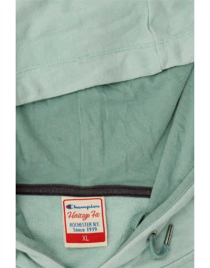 CHAMPION Womens Zip Hoodie Sweater UK 18 XL Green Vintage Champion and Second-Hand Champion from Messina Hembry 