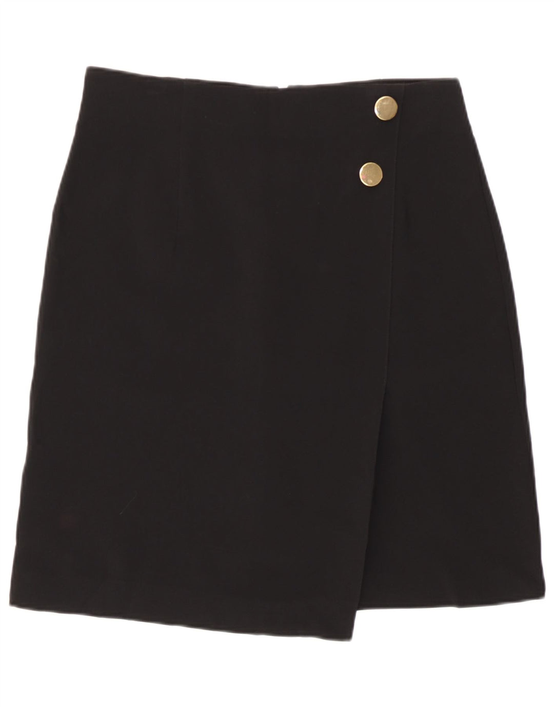 Saia lápis feminina Marks & Spencer Reino Unido 12 médio W30 poliéster preto