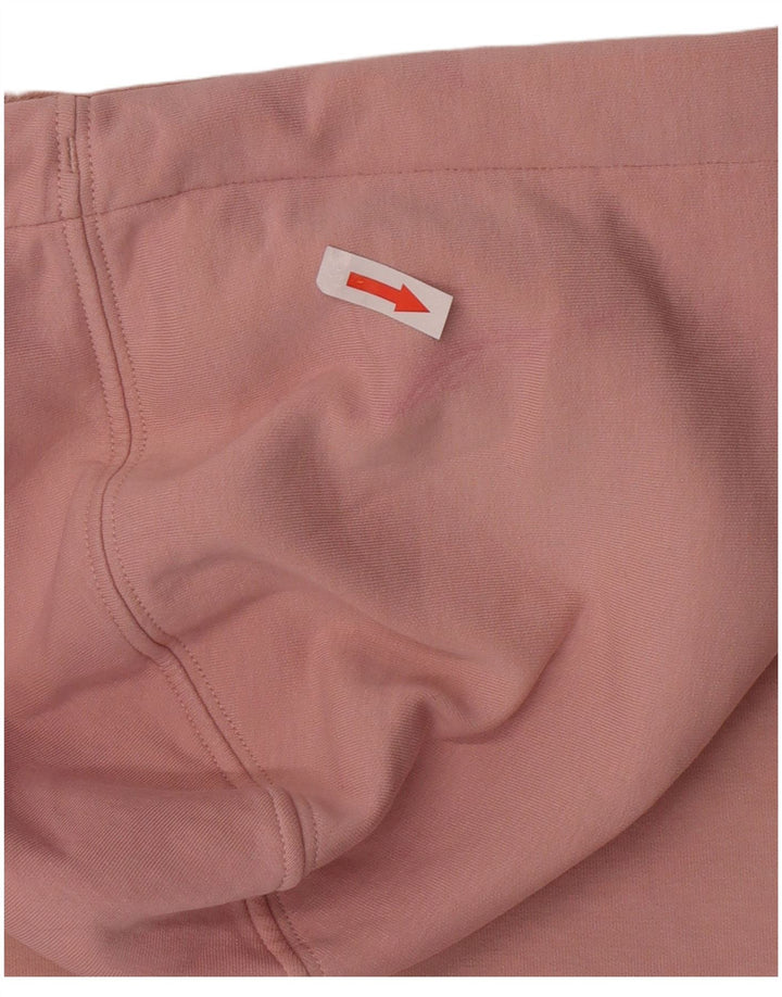 Suéter Puma feminino com capuz e zíper UK 14 grande rosa