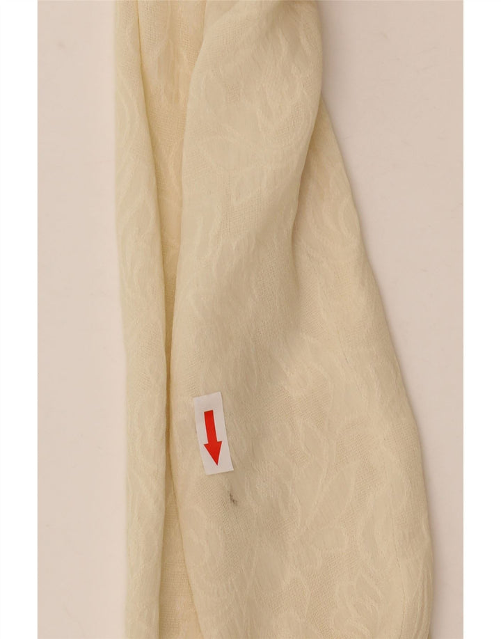 Blusa feminina vintage transparente Reino Unido 14 bege médio