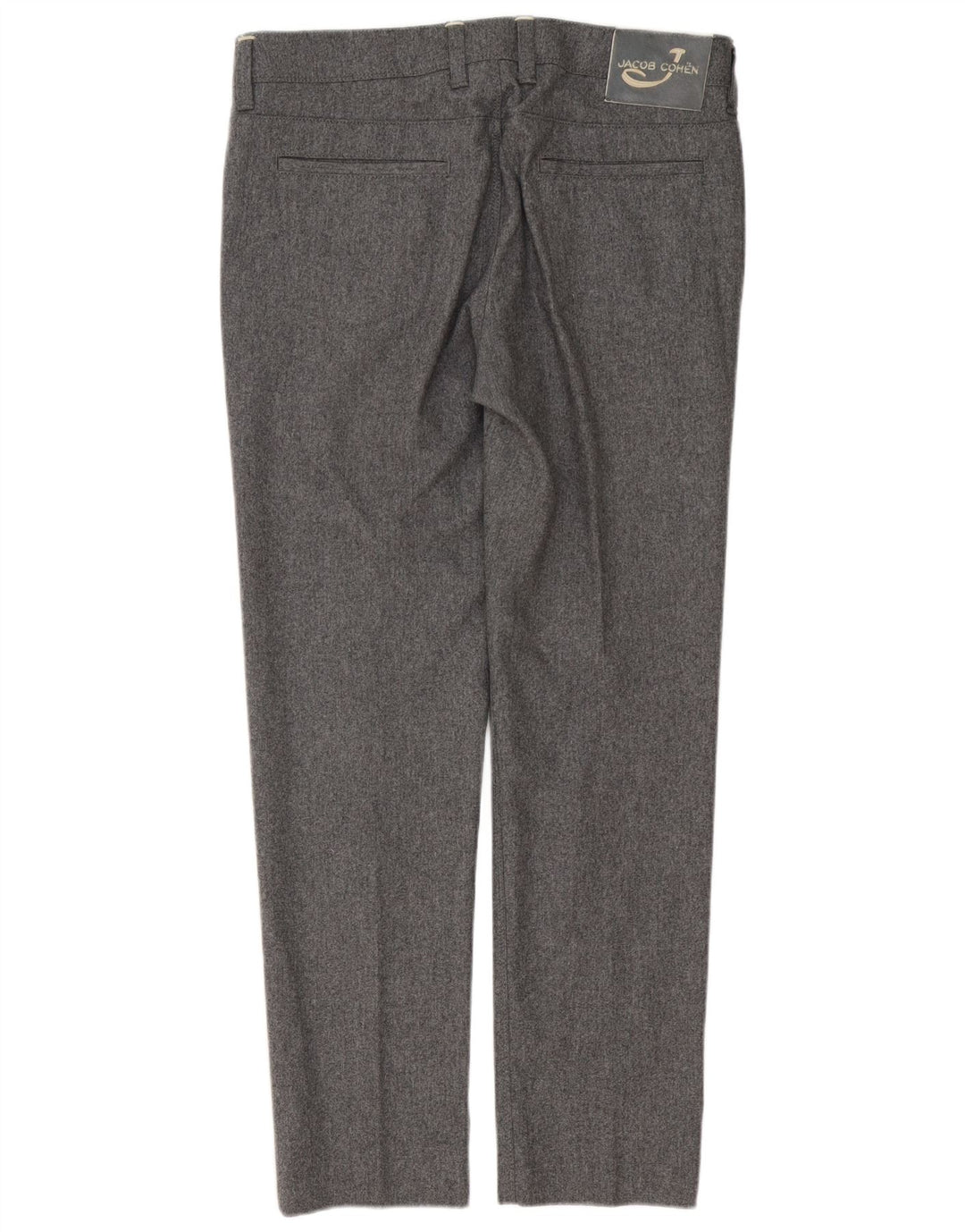 Calça slim masculina Jacob Cohen W34 L31 lã cinza