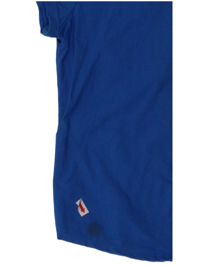 ARMANI Boys Slim Manga Curta Camisa 3-4 Anos Azul Algodão