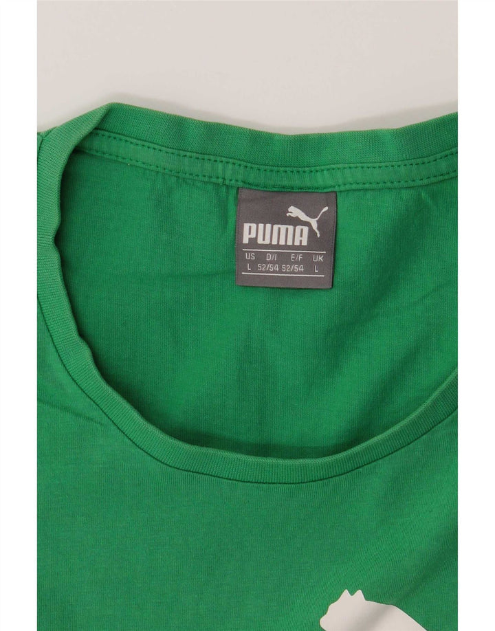 Puma Mens Graphic Vest Top Grande Verde