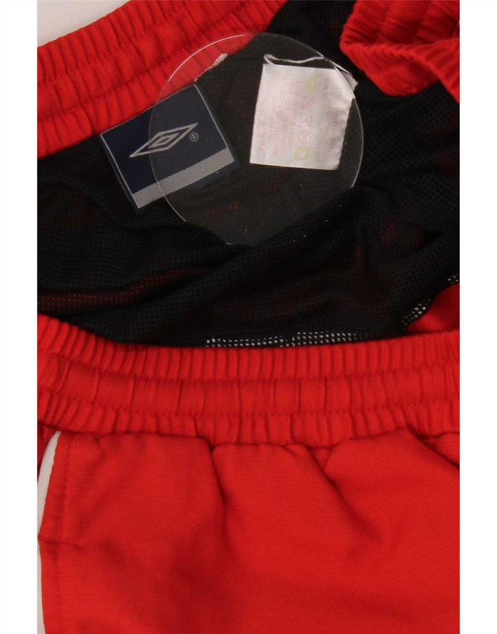 Shorts esportivos masculinos Umbro XL poliéster vermelho