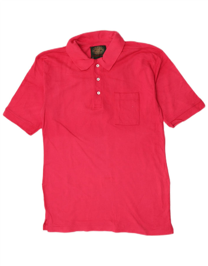 Camisa polo masculina Hamilton grande algodão rosa
